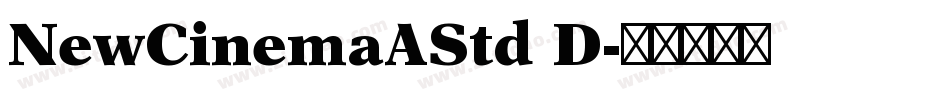 NewCinemaAStd D字体转换